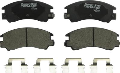 Ceramic brake pad set